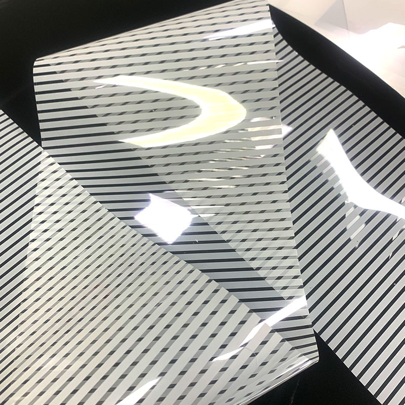 White Stripes Architectural Decorative Window Film