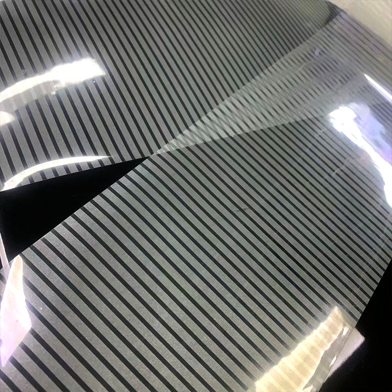 Gray Stripes Architectural Decorative Window Film