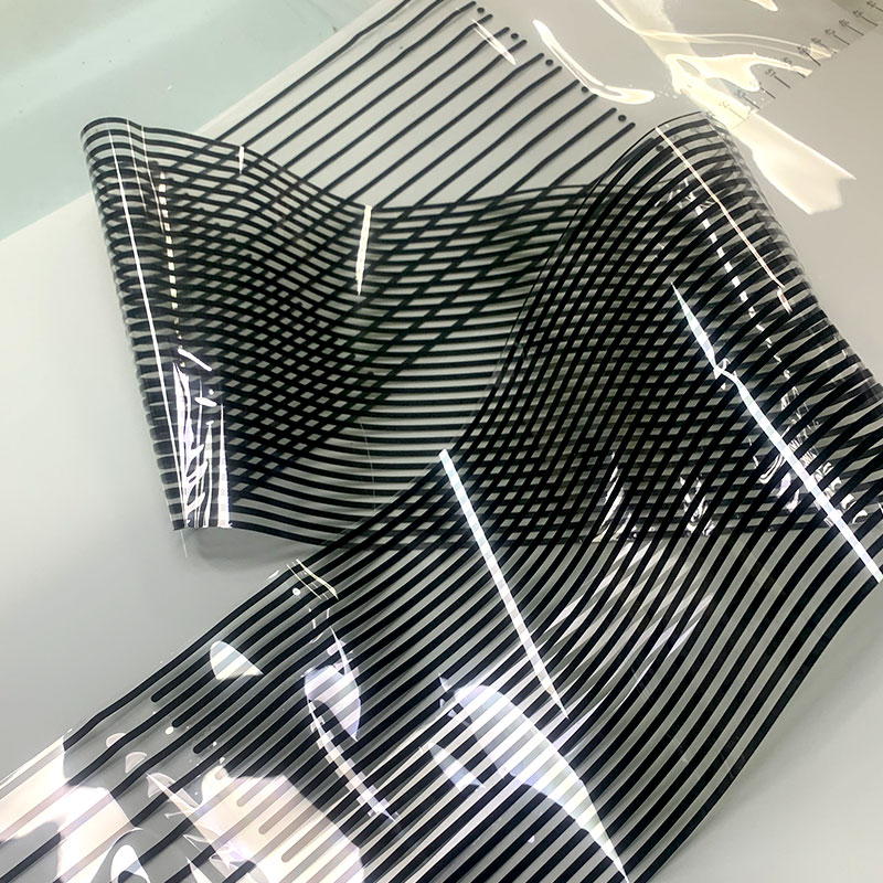 Wide And Narrow Lines Architectural Decorative Window Film
