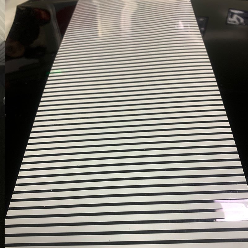 White Stripes Architectural Decorative Window Film