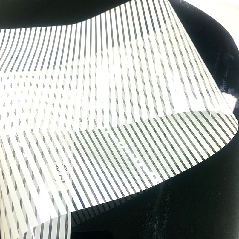 White Stripes Architectural Decorative Window Film