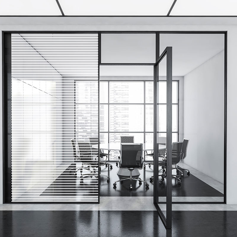Horizontal Line Architectural Decorative Window Film