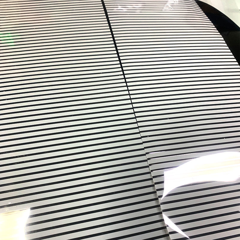 White Stripes Architectural Decorative Window Film